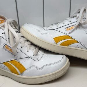 Women’s Reebok Club High Top Sneakers White/Yellow Size 7 GW4409